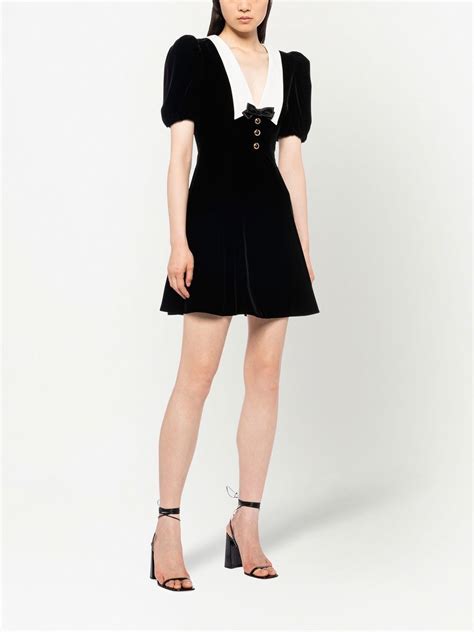 miu miu black velvet dress|Black Velvet Short Dress .